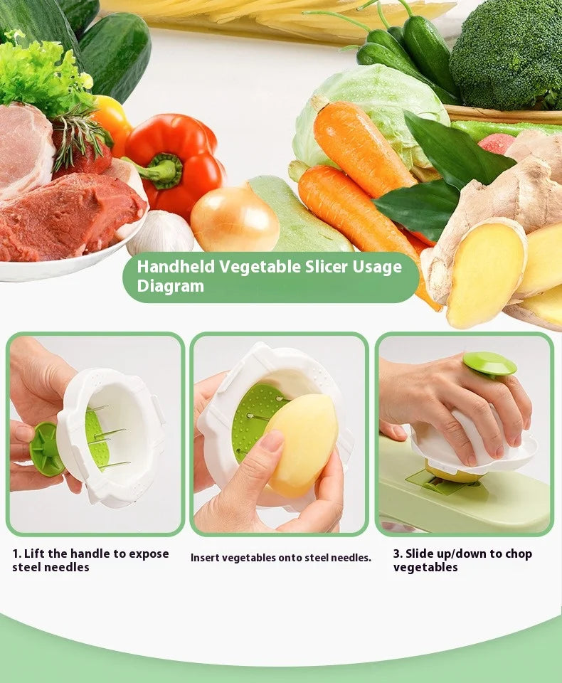 Vegetable Cutting Artifact Grater Potato Slicer Shredder Onion