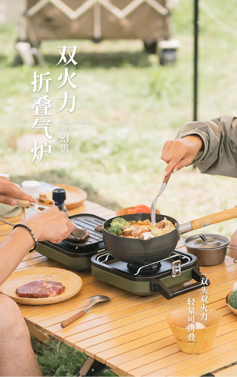 Naturehike Folding Double Gas Furnace Outdoor Cookware Camping