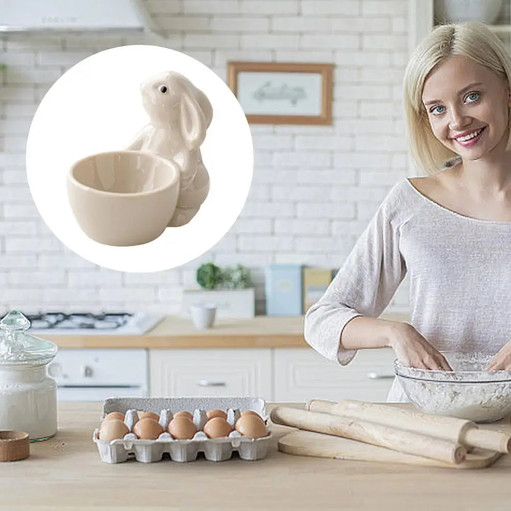 Egg Display Cup Bunny Shape Breakfast Egg Holder