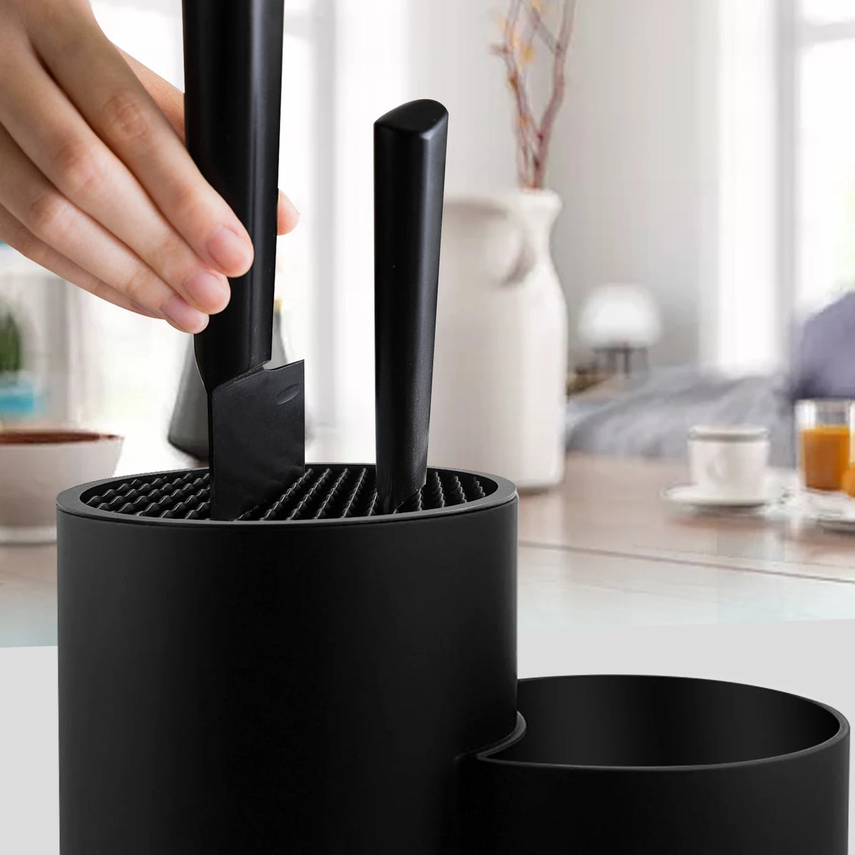 Knife Holder Multi-Function Utensil Stand Knife Block Pp