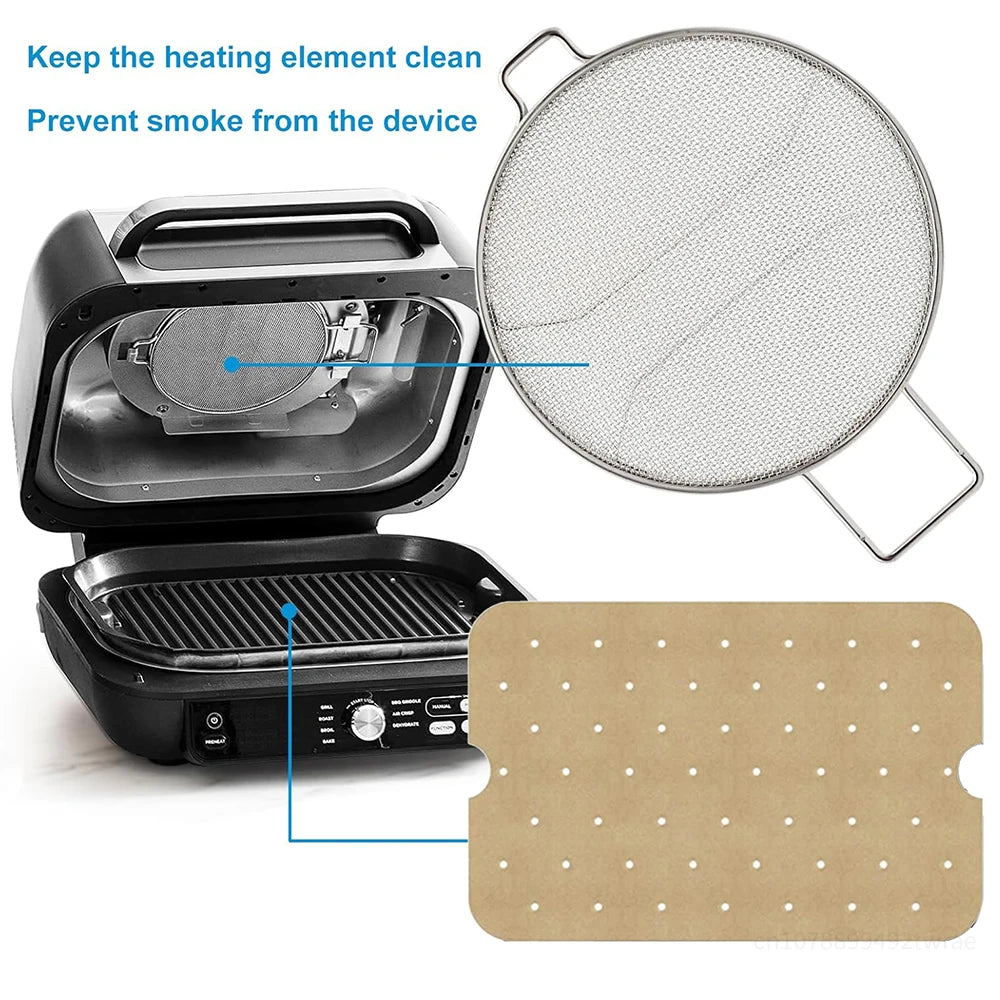 Splatter Shield 50pcs Grill Mat Ninja Foodi Ig651