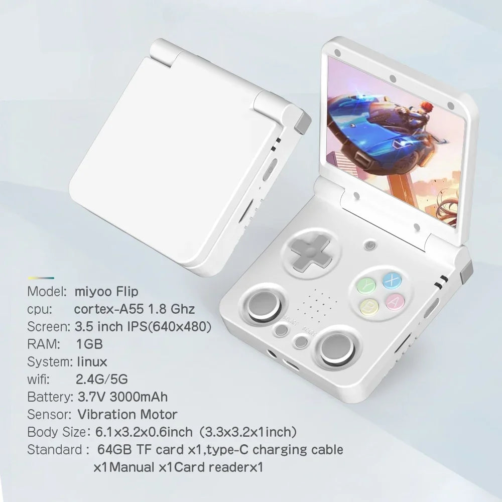 Brand Miyoo Flip V2 Handheld Game Players Ips