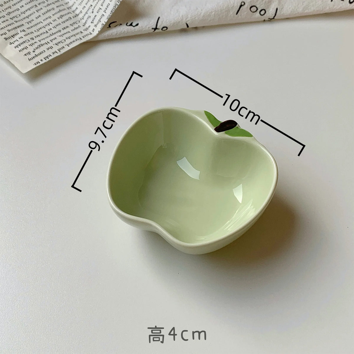 Cute Fruit Plate Underglaze Small Condiment Dish Ceramic