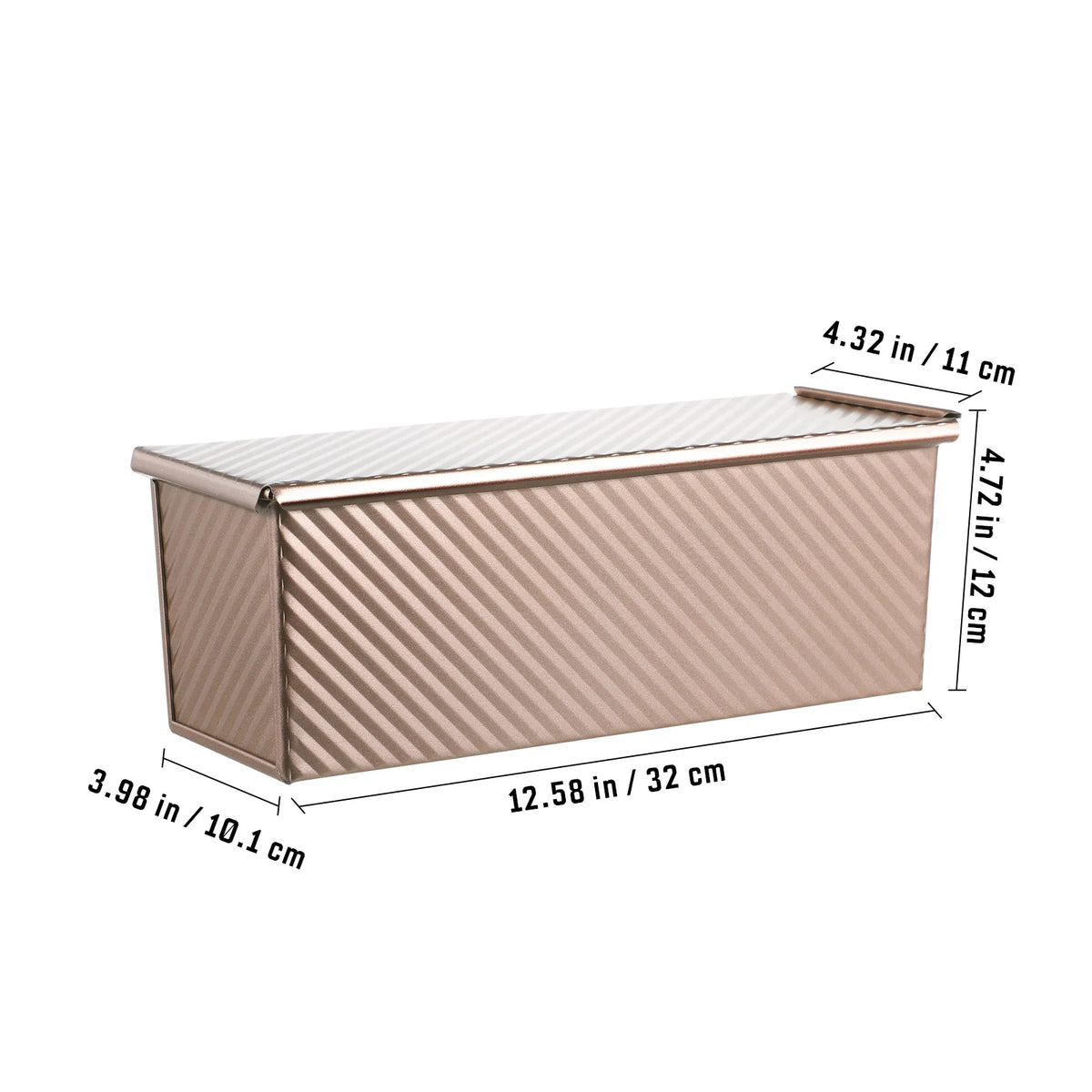 Corrugated Toast Box Metal Baking Mold Lengthen Bread