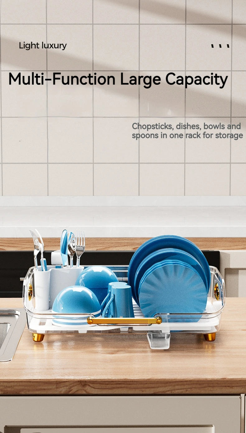 Luxury Dish Drying Rack Eco-Friendly Drainer Rack Drain