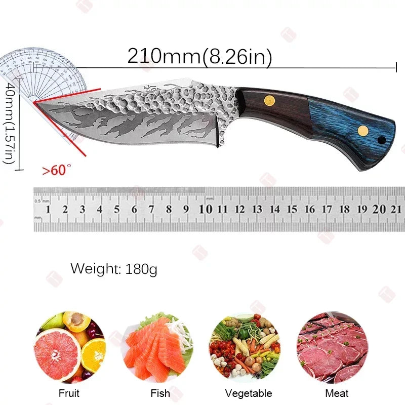 Wxcoo Knife Durable Meat Cutting Stainless Steel Utility