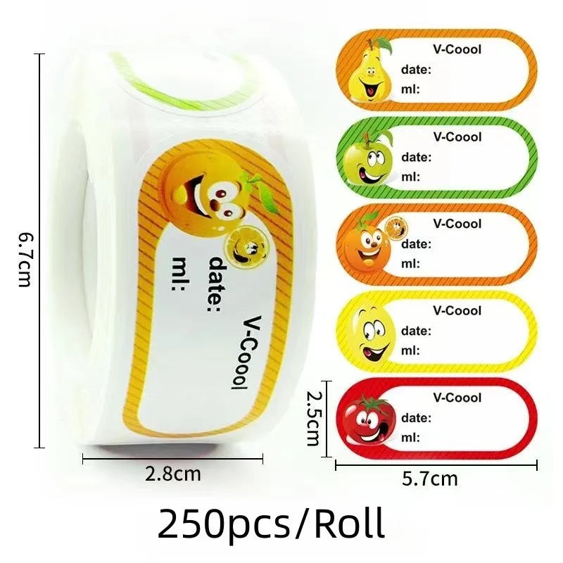 Date Roll Paper Label Waterproof Food Storage Stickers