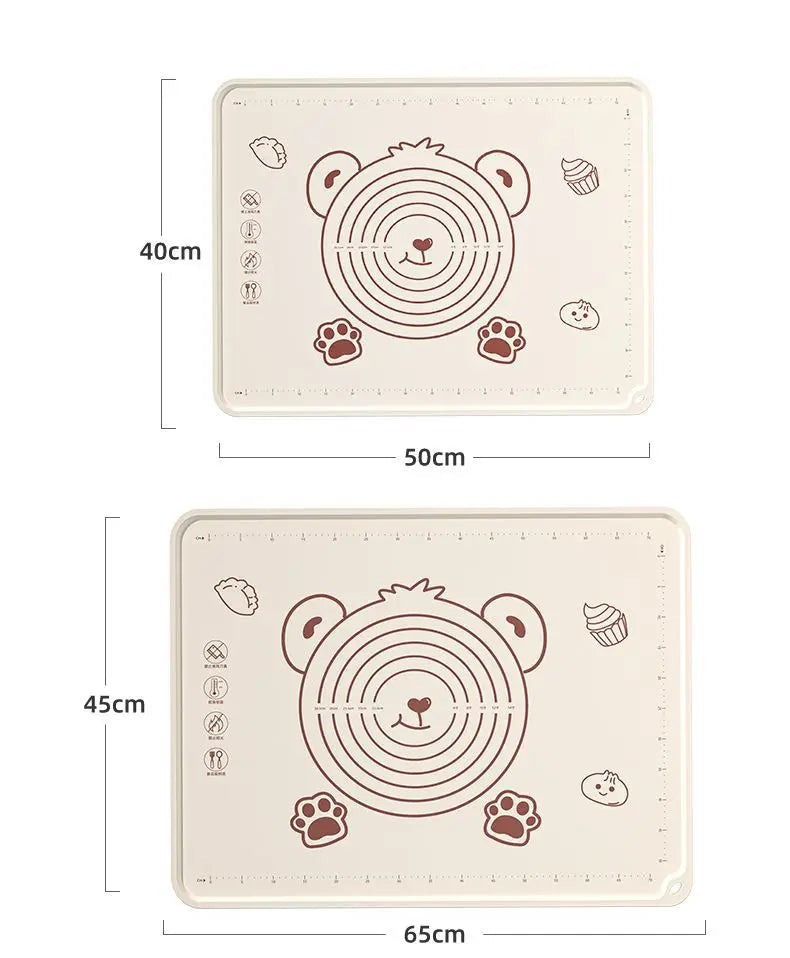 Antibacterial Silicone Mat Thickened Kneading Mat Food Grade