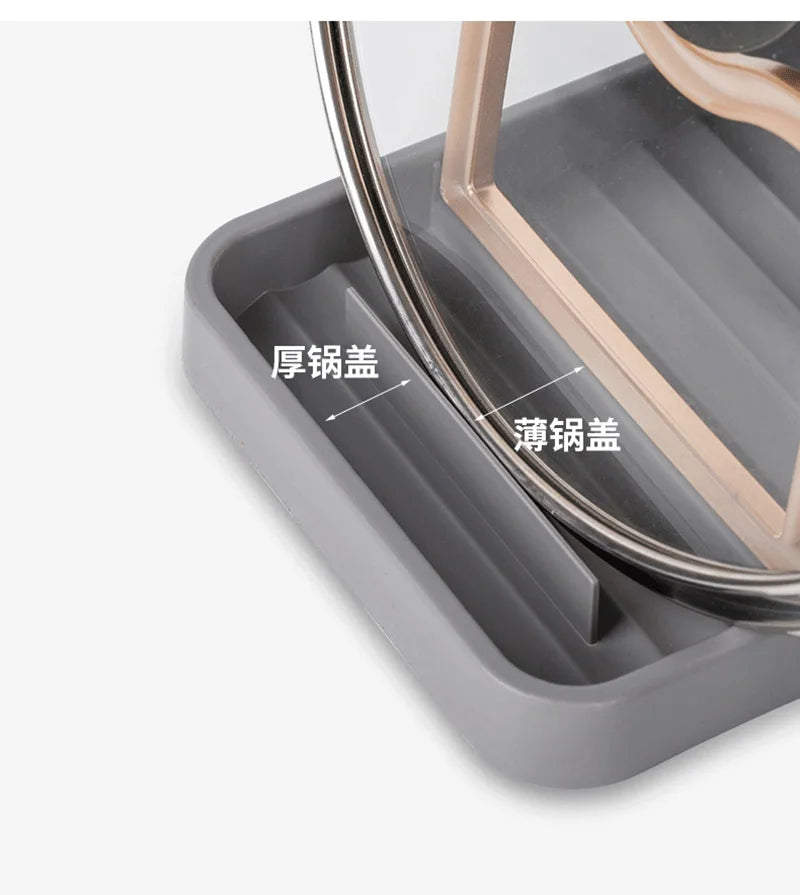 Desktop Pot Lid Holder Foldable Pot Cover Rack