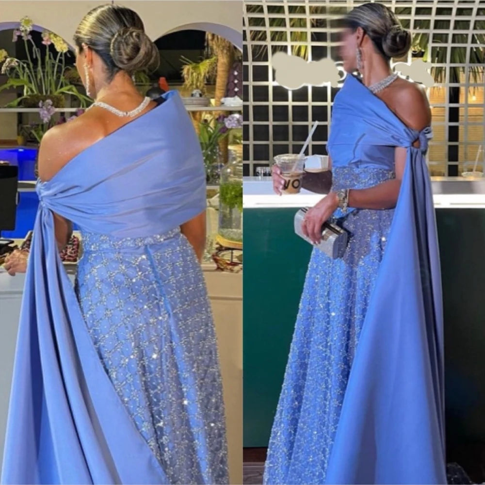 Customizedsparkle One-Shoulder A-Line Sweep/Brush Quinceanera