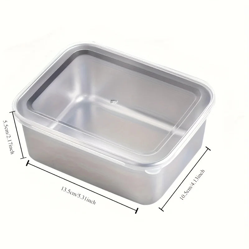 5pc Stainless Steel Food Storage Containers - Airtight