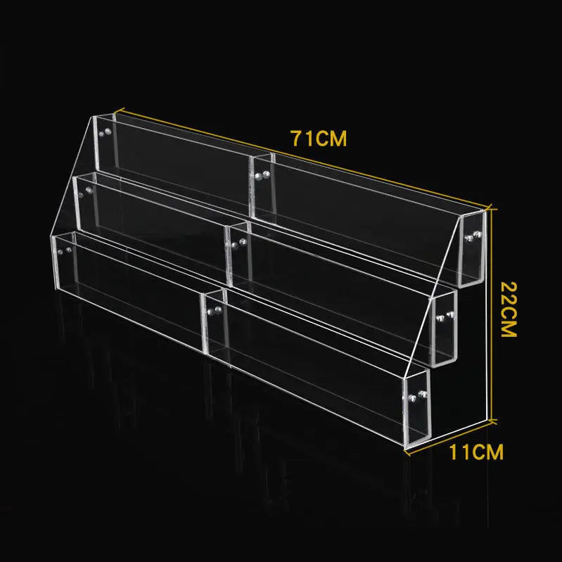 2-6 Tier Acrylic Book Display Stand Desk Bookshelf
