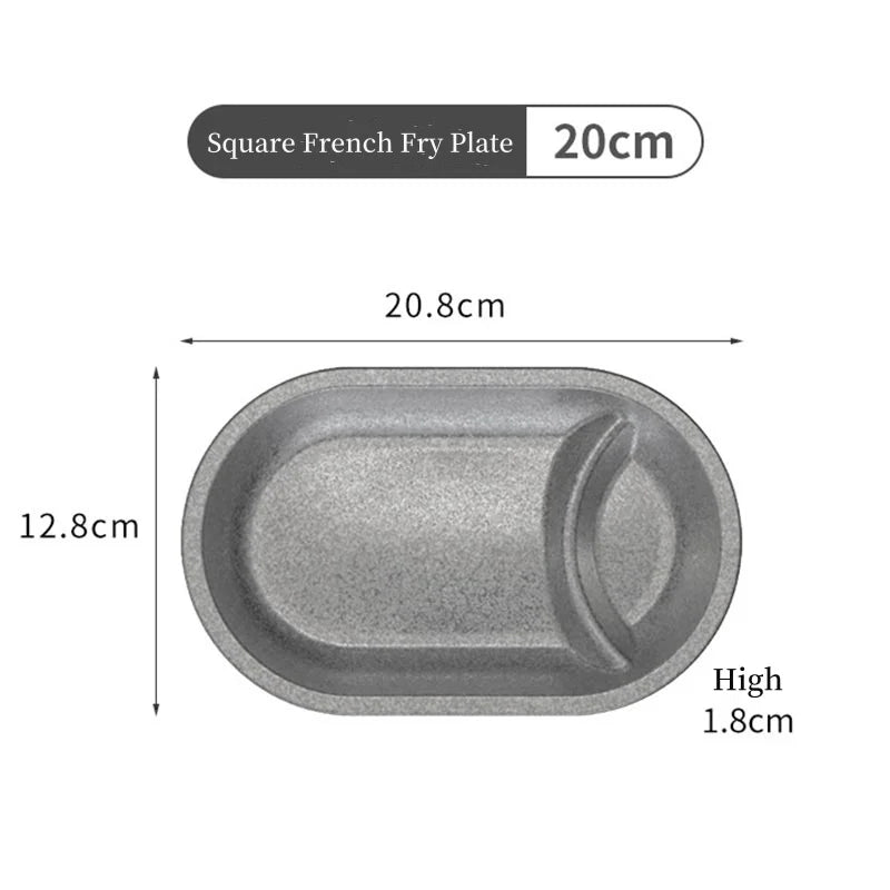 304 Stainless Steel Dining Plate Oval Bone Dish