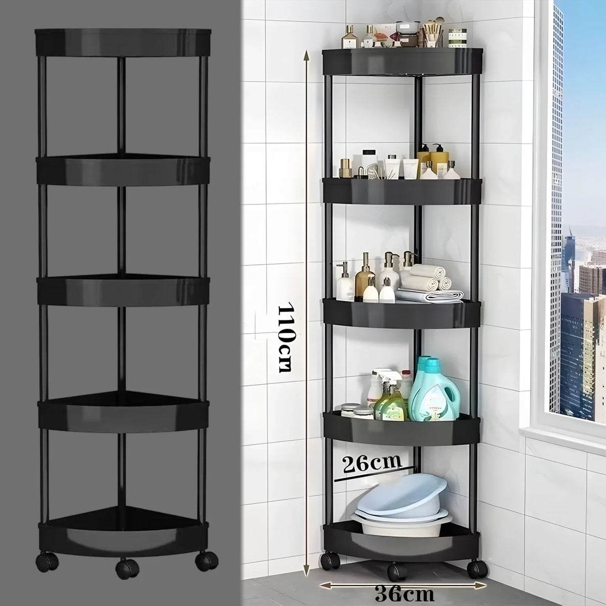 Swivel Wheels Small Cart Shelf Snacks Racks Trolley