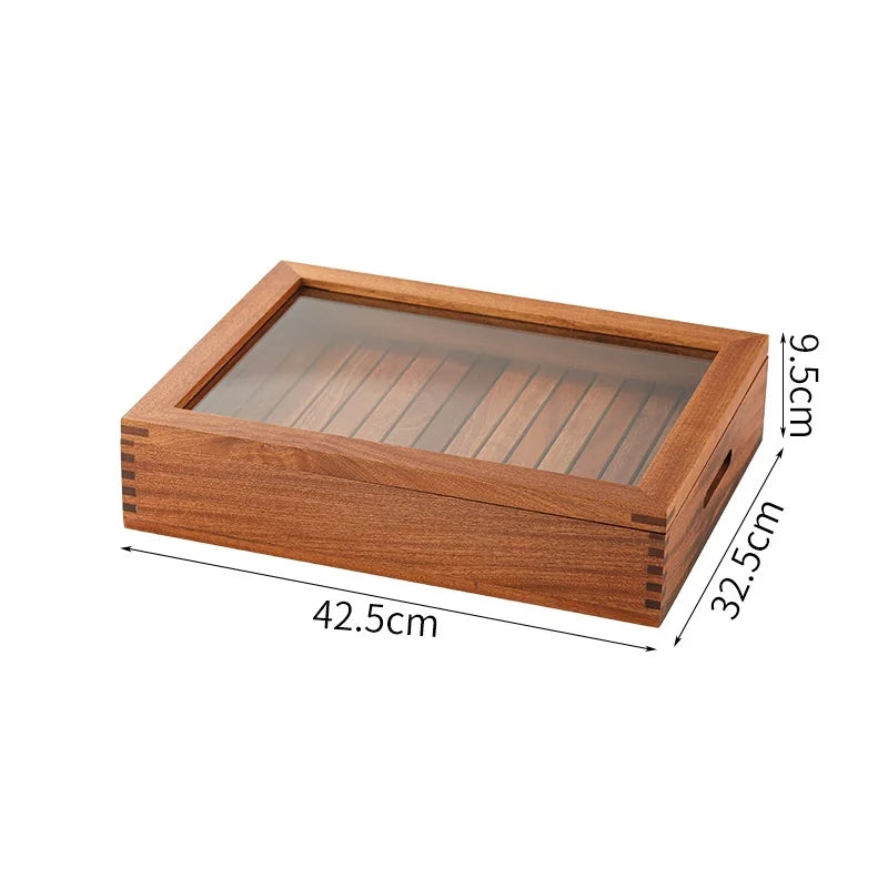 Japanese Cuisine Wooden Sashimi Sushi Box Lid Fish