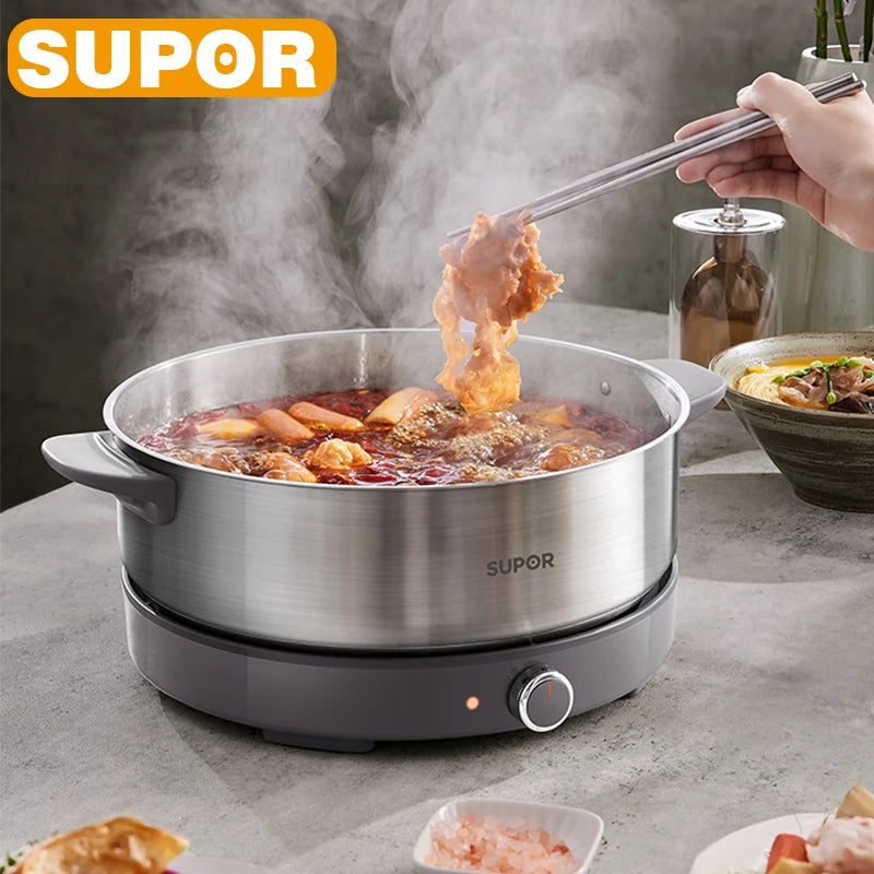 Supor 220v Multi Cookers Split Electric Pot 1-7