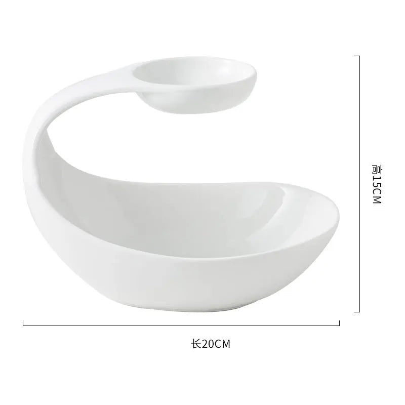 Creative Ceramic Beautification Dessert Plate Dim Sum Plate