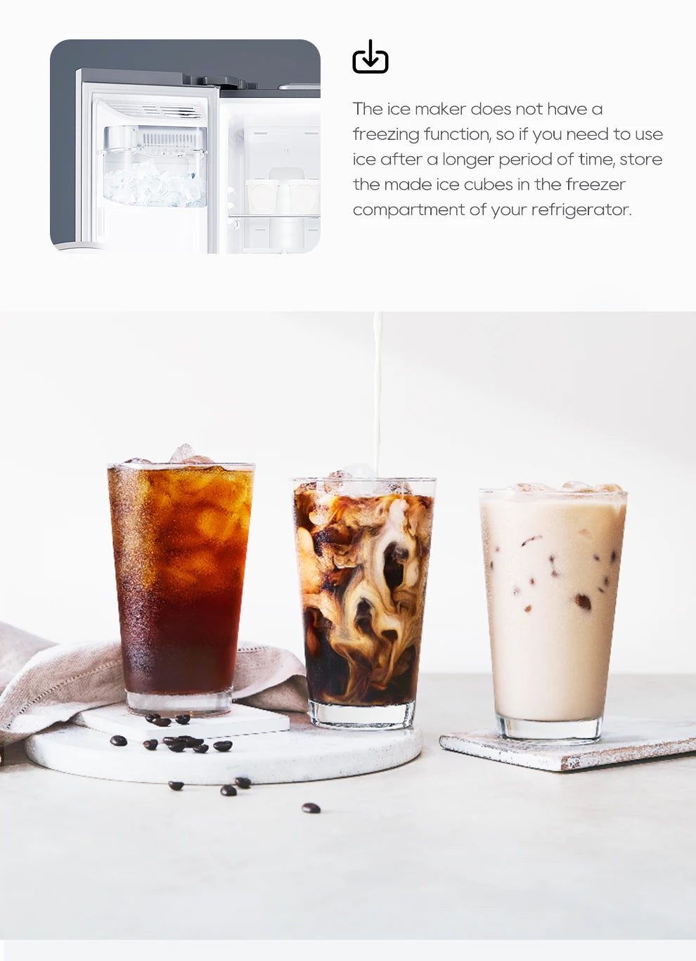 Hibrew Ice Maker Machine Automatic Ice Maker Self-Cleaning