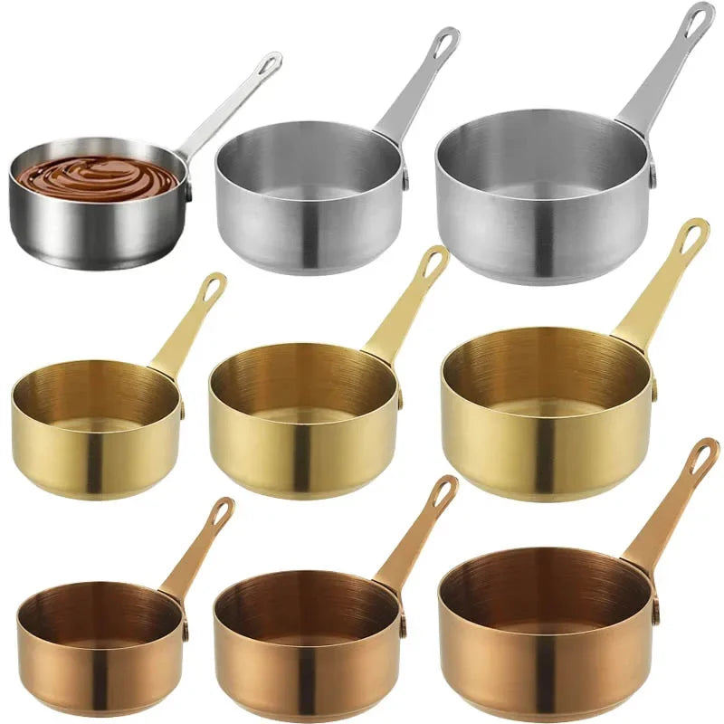 60/80/100ml Sauce Pan Pot Stainless Steel Nonstick Milk