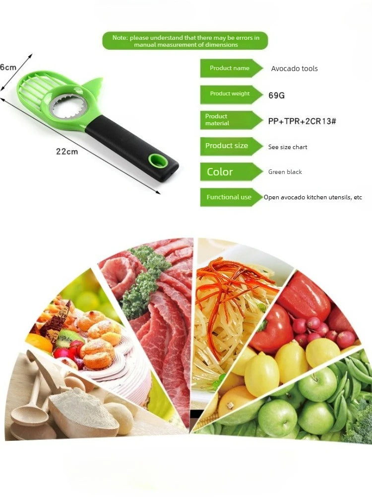 Avocado Knife Stainless Steel Cutter Fruit Cutting Artifact