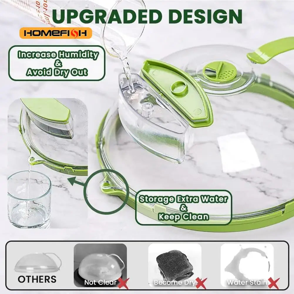 Microwave Food Cover Clear Microwave Splash Guard Steamer