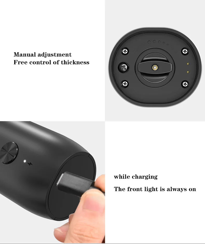 Usb Charging Electric Salt Pepper Grinder Rechargeable Adjustable