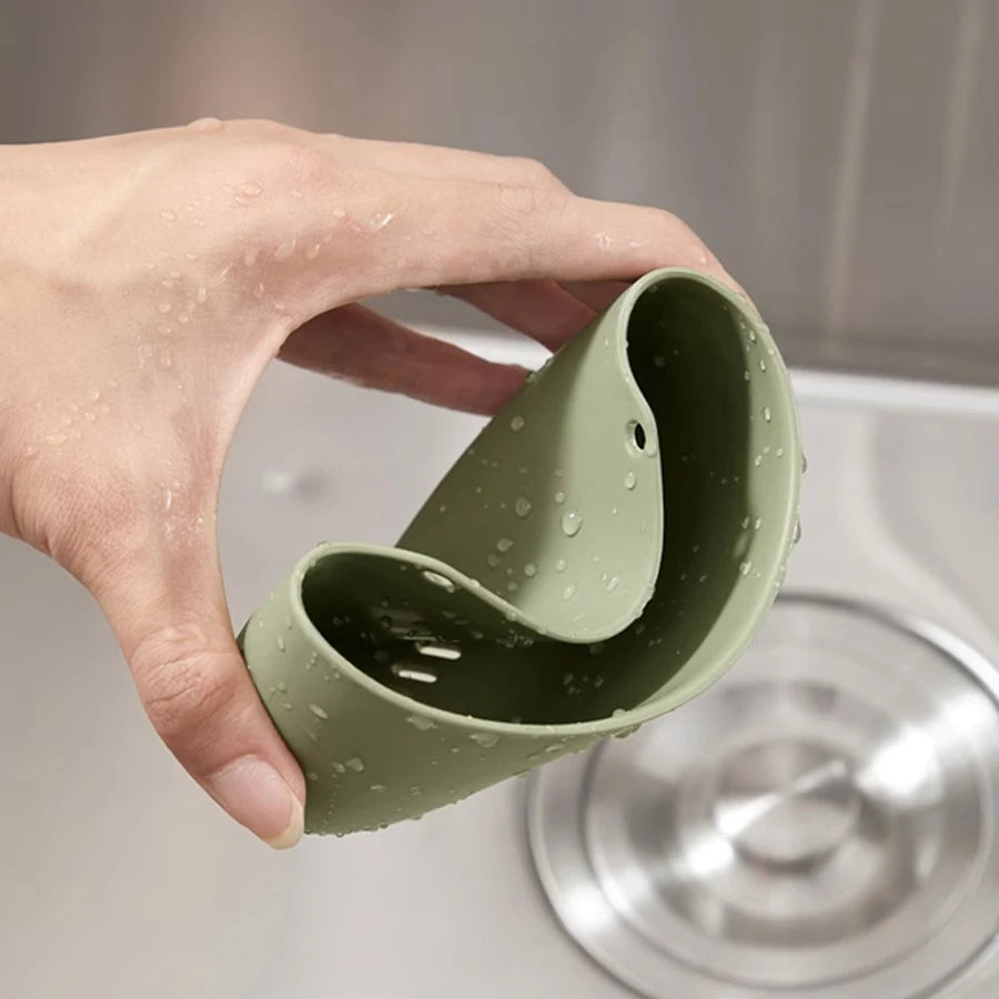 Silicone Sink Holder Sponge Bag Drain Water Basket