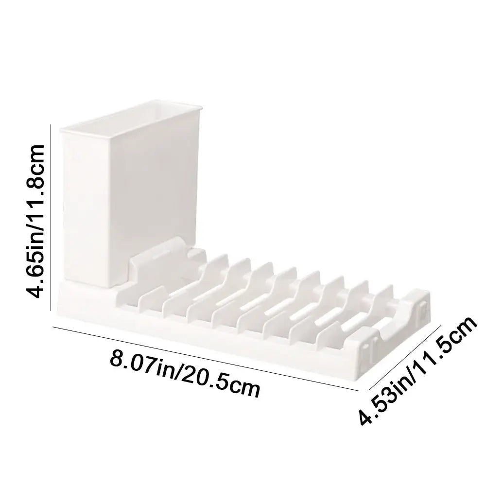 Plastic Foldable Dish Drying Rack In Space-Saving Utensils