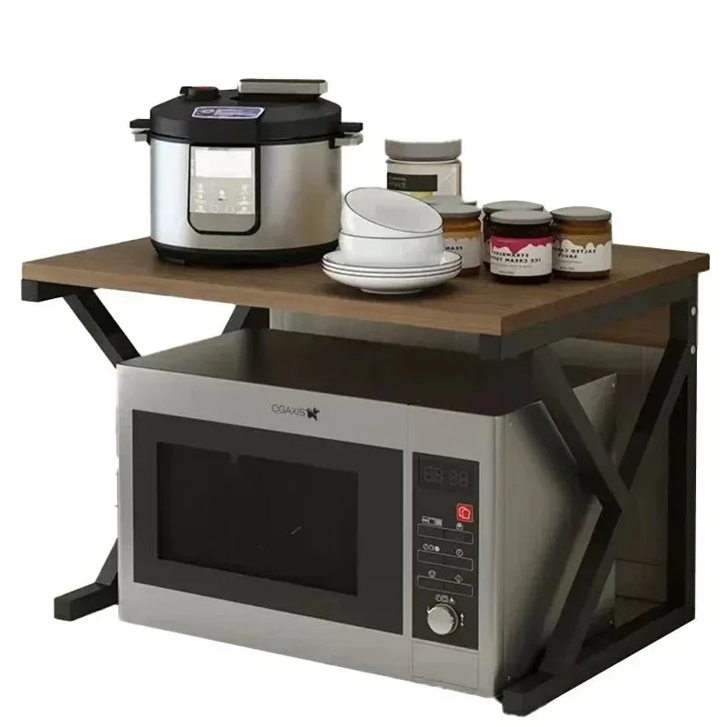 Seasoning Oven Rack Multi-Layer Seasoning Storage Holder Wood