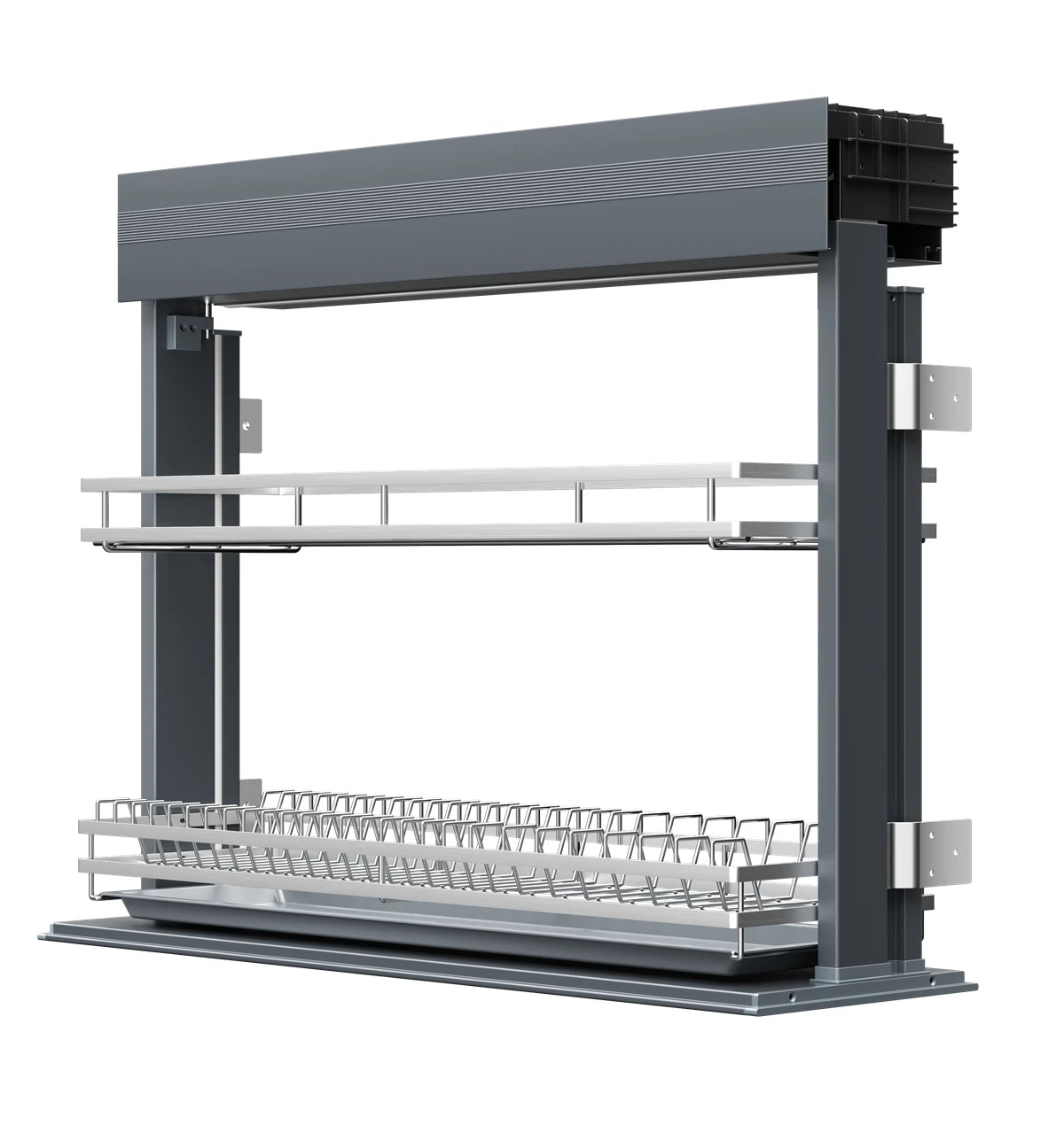 Angelparticle Smart Pull Down Cabinet Organizer-Electric Dish