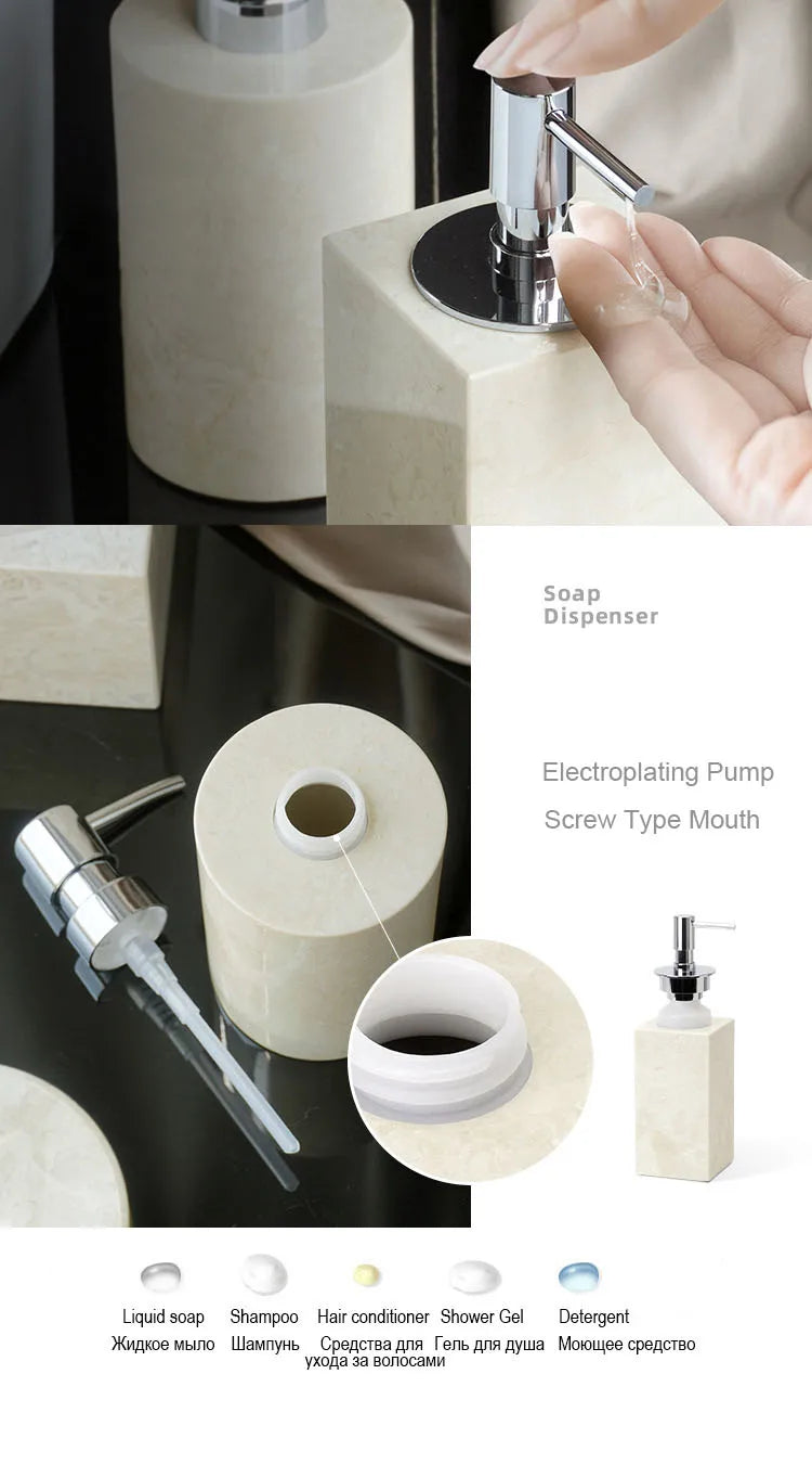 Crema Nuova Natural Marble Bathroom Elegent Soap Dish