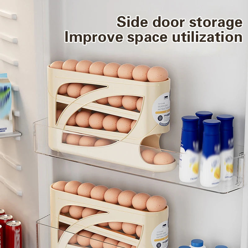 Layers Automatic Rolling Egg Holder Rack Fridge Egg