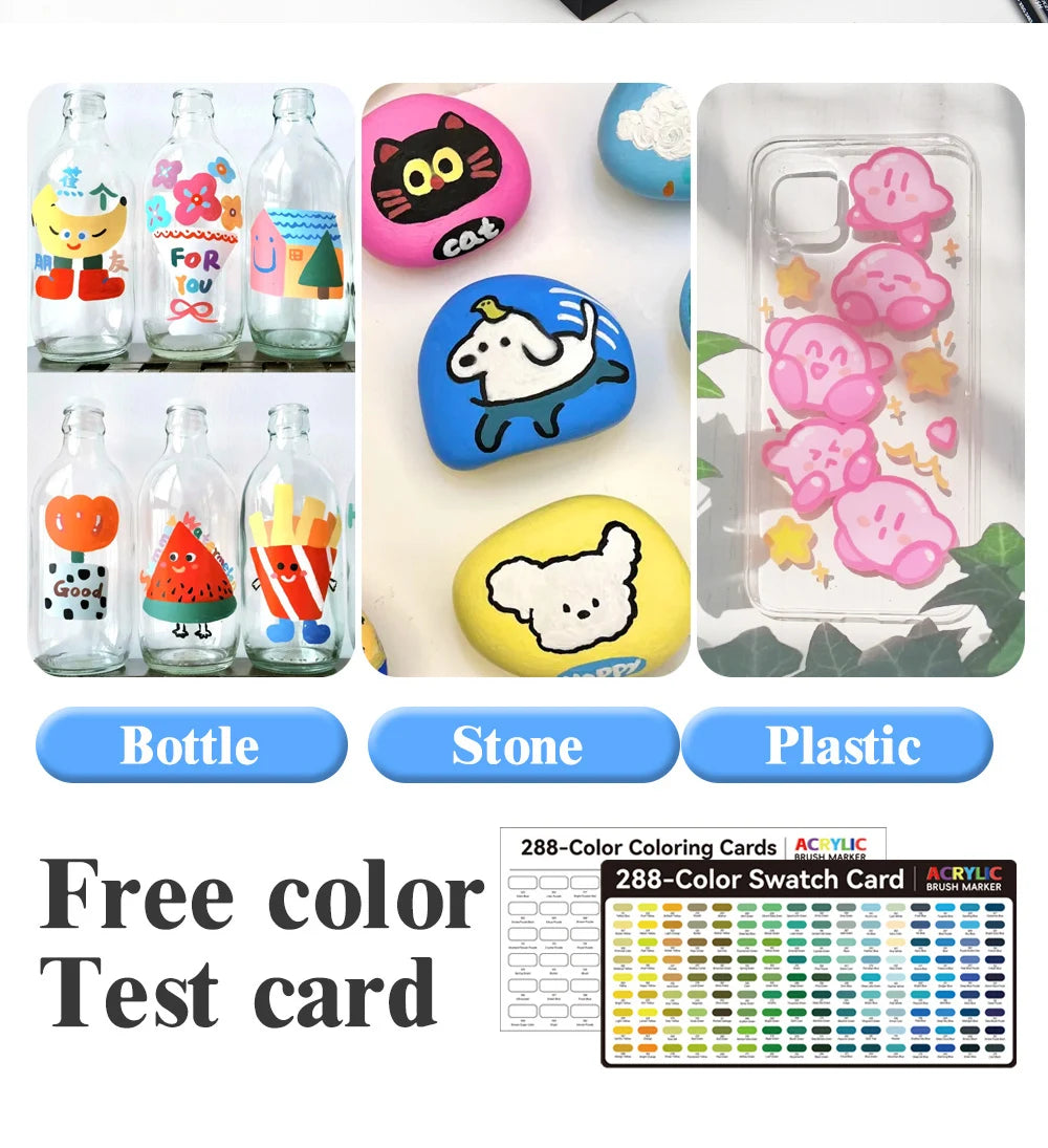 120/168/240/288 Colors Art Markers Large Color Systems Soft