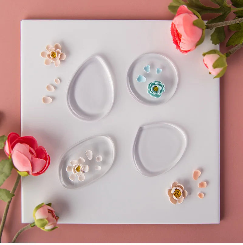 Polymer Clay Flower Petals Silicone Mat Diy Three-Dimensional