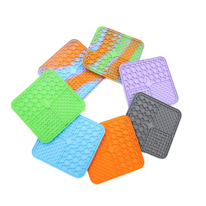 Pet Lick Silicone Mat Pet Slow Food Plate