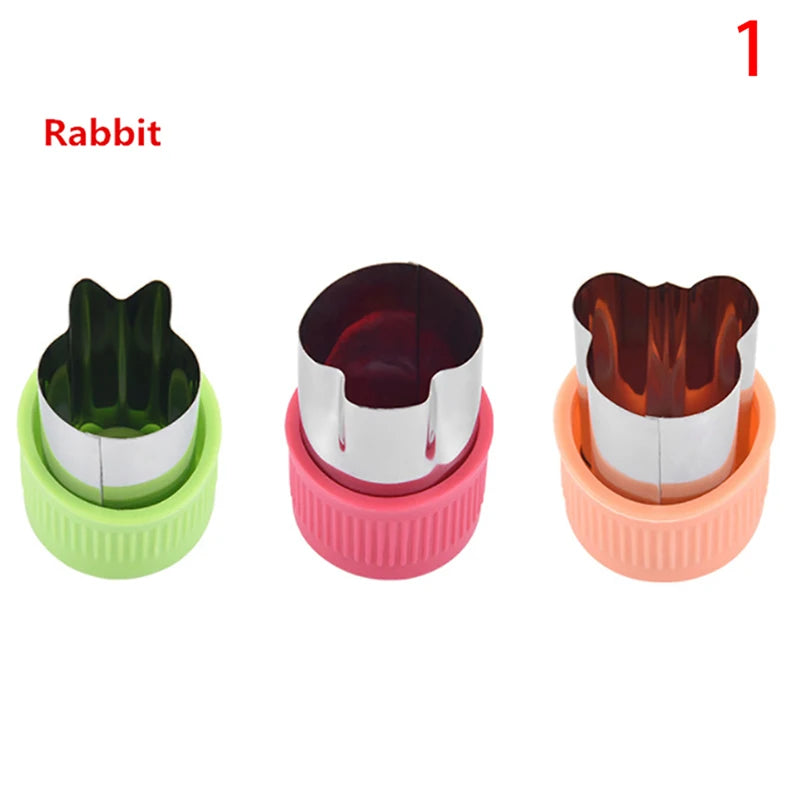 1set Multi-Style Vegetables Cookie Cutter Embossing Mould Cook