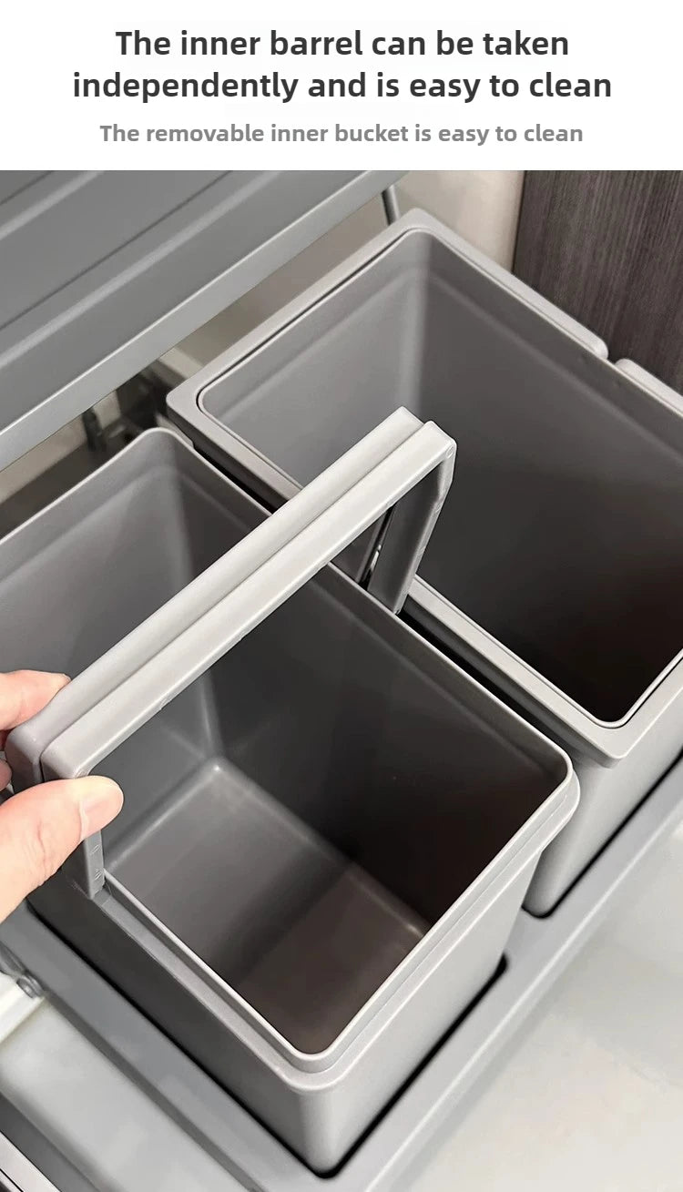 Large Capacity Trash Can Recycle Trash Bin Food