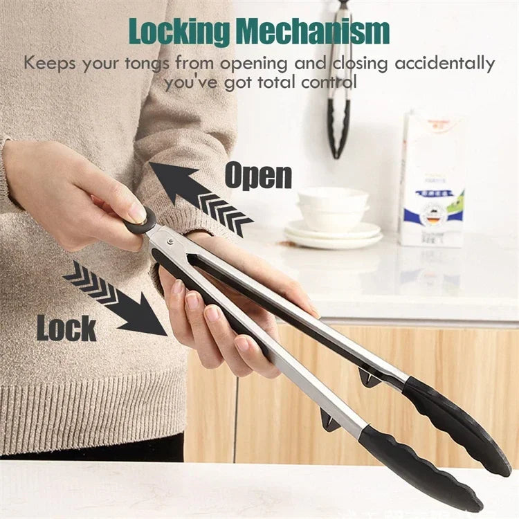 Tongs Silicone Food Tongs Non Stick Cooking Serving