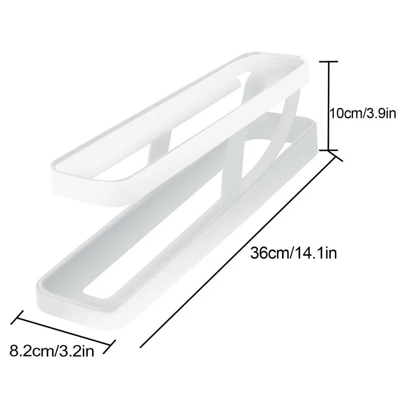 Automatic Rolling Egg Holder Rack Fridge Storage Box