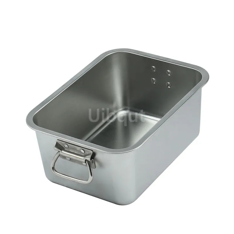 304 Stainless Steel Plate Metal Tray Handle Square