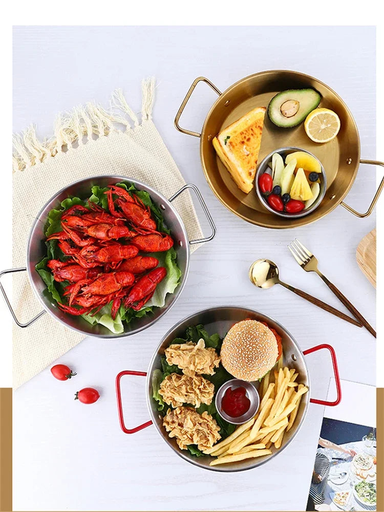 Paella Pan Smart Utensils Kitchenware Skillet Frying Stove