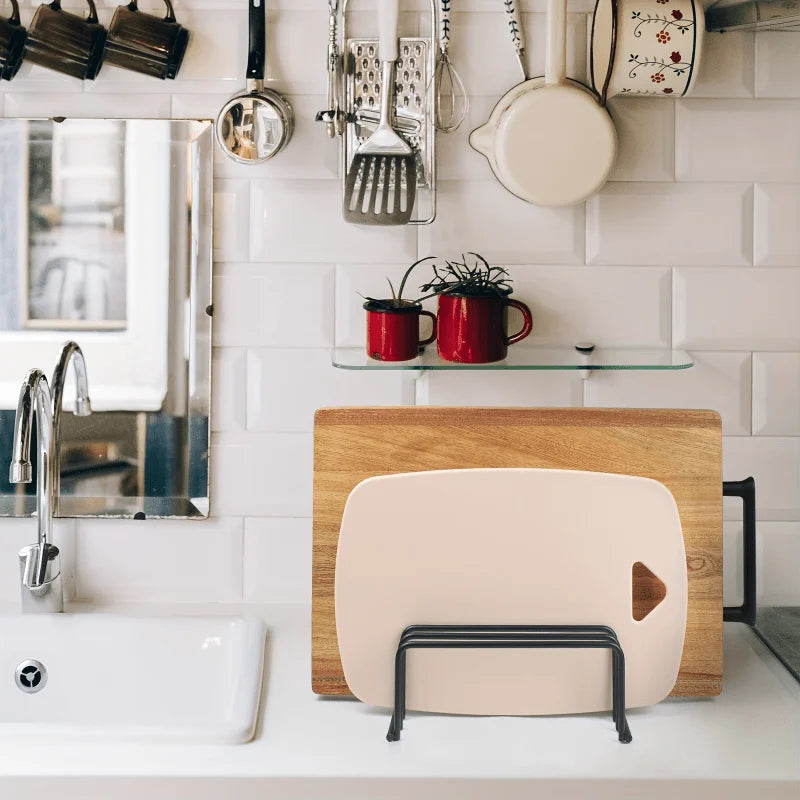 1pc Space Saving Organizer - Durable Cutting Board