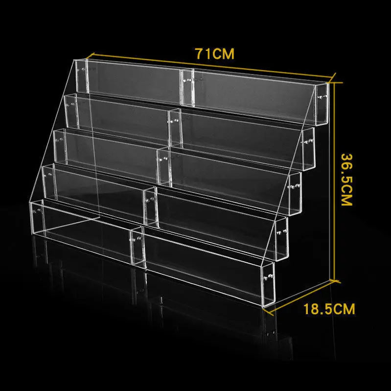 2-6 Tier Acrylic Book Display Stand Desk Bookshelf