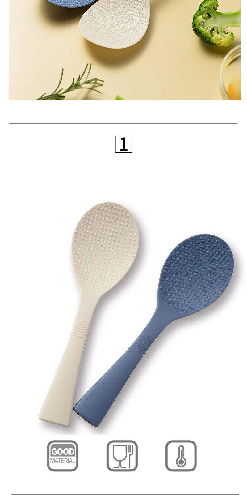 1/2 Silicone Spoon Non-Stick Cooking Spoon Anti-Scalding Pot