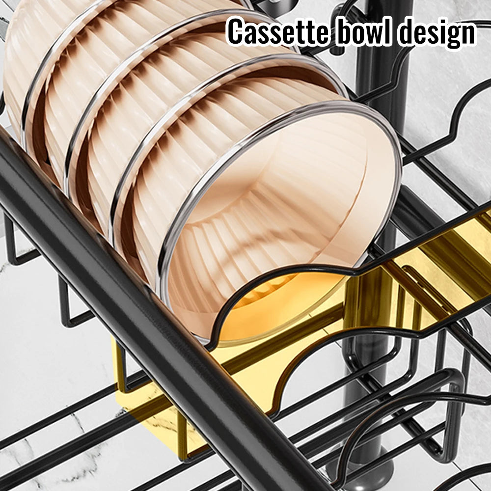 Over Sink Dish Drying Rack 2-Tier Dish Rack