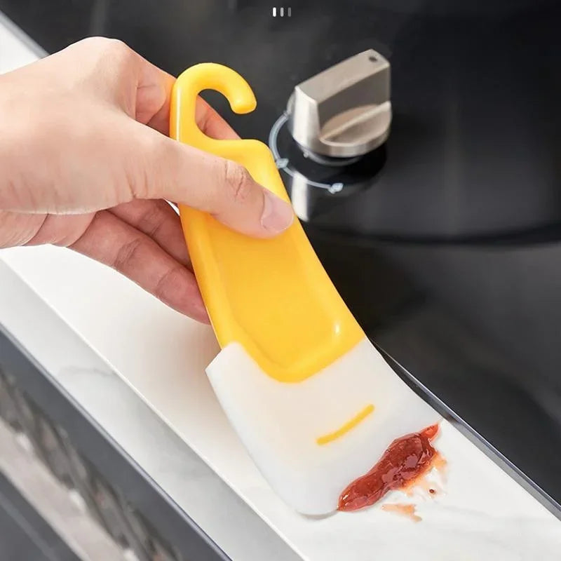 Cleaning Spatula Scraper Soft Blade Scraper Brush Dirty