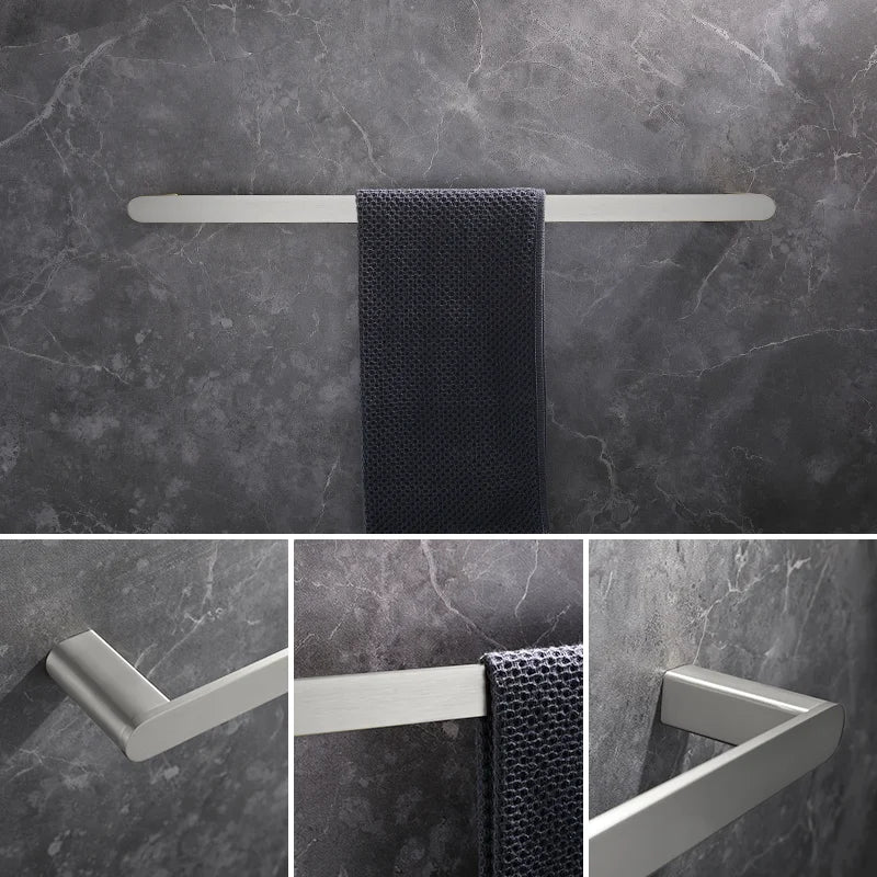 Brushed Towel Ring Holder Bar Rack Brush/Paper Holder