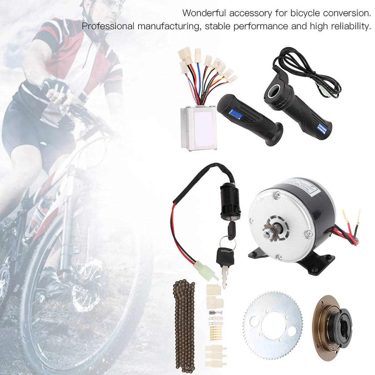 250w 24v Brush Motor Cycling Brush Motor /Set