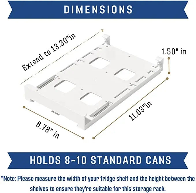 Refrigerator Storage Box Organizer Can Space-Saving Organizer Can