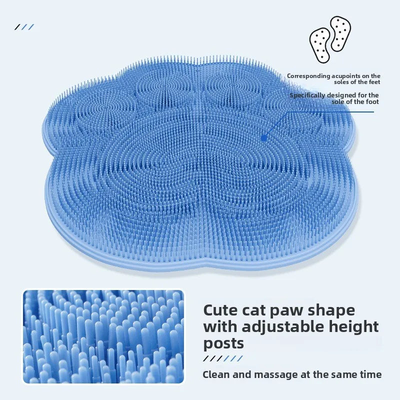1pcs Lazy Foot Wash Scrubbing Mat Bathroom Non-Slip